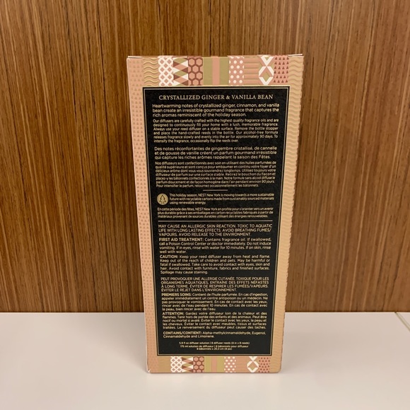 NEST Crystallized Ginger & Vanilla Bean Reed Diffuser (NIB) - Picture 4 of 4